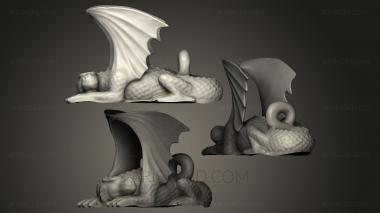Figurines of griffins and dragons (STKG_0003) 3D model for CNC machine